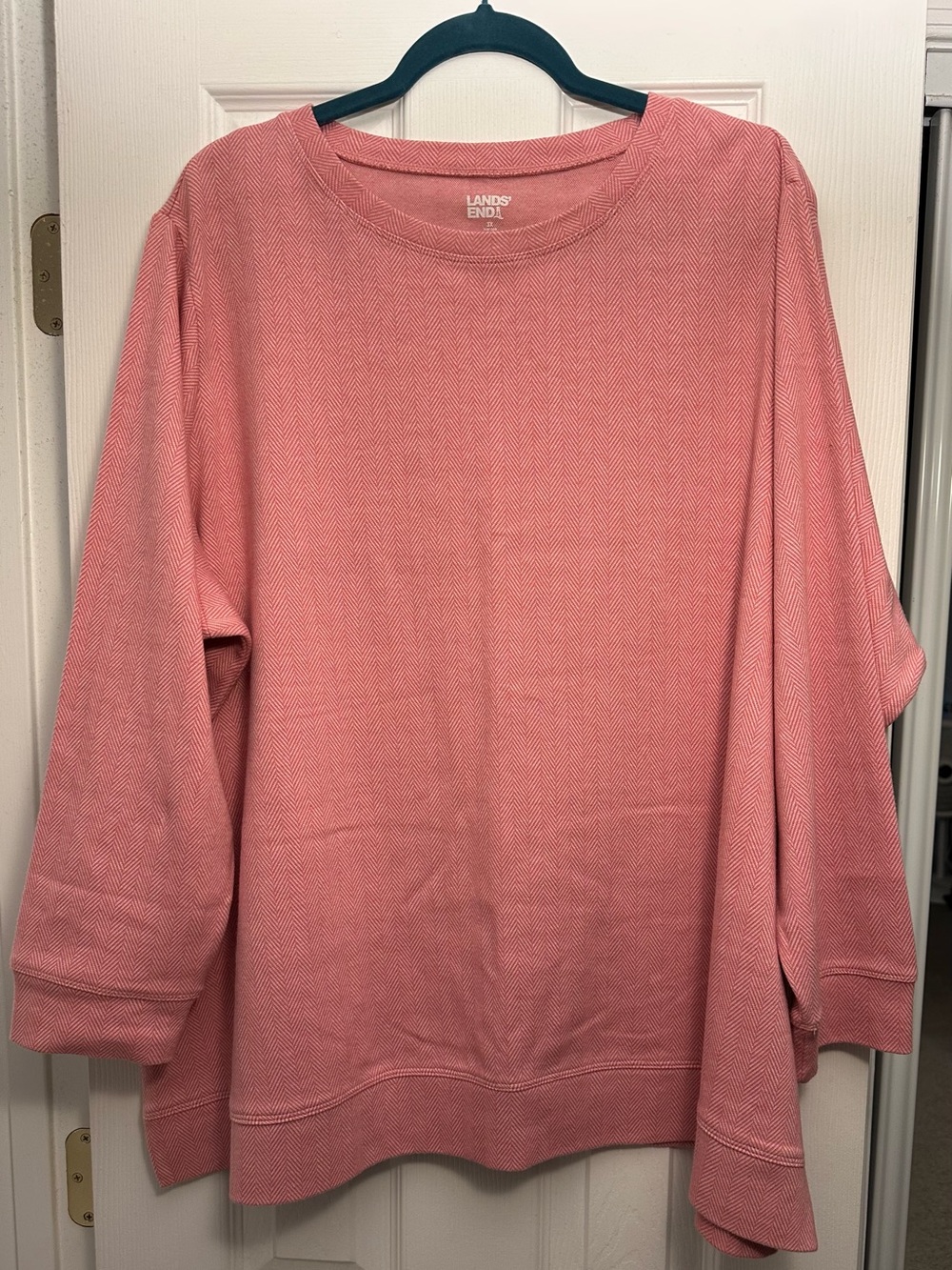 🩷🩷Lands' End Women's Dusty Rose Crewneck Sweater 3XL